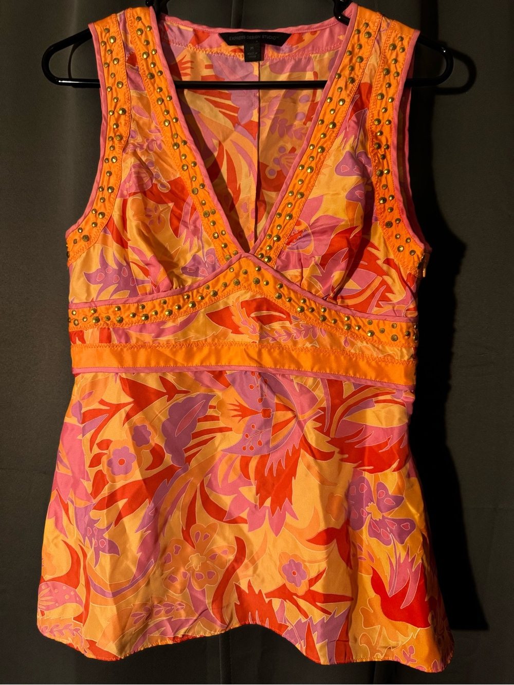 Express Floral Tank Size M